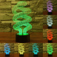 Spiral Style 3D Touch Switch Control LED Light , 7 Color Discoloration Creative Visual Stereo Lamp Desk Lamp Night Light - free shipping - PMC TechLife - Order now!