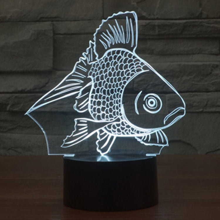 Goldfish Style 3D Touch Switch Control LED Light , 7 Color Discoloration Creative Visual Stereo Lamp Desk Lamp Night Light - Novelty Lighting by PMC TechLife | Online Shopping South Africa | PMC TechLife | Buy Now Pay Later Mobicred