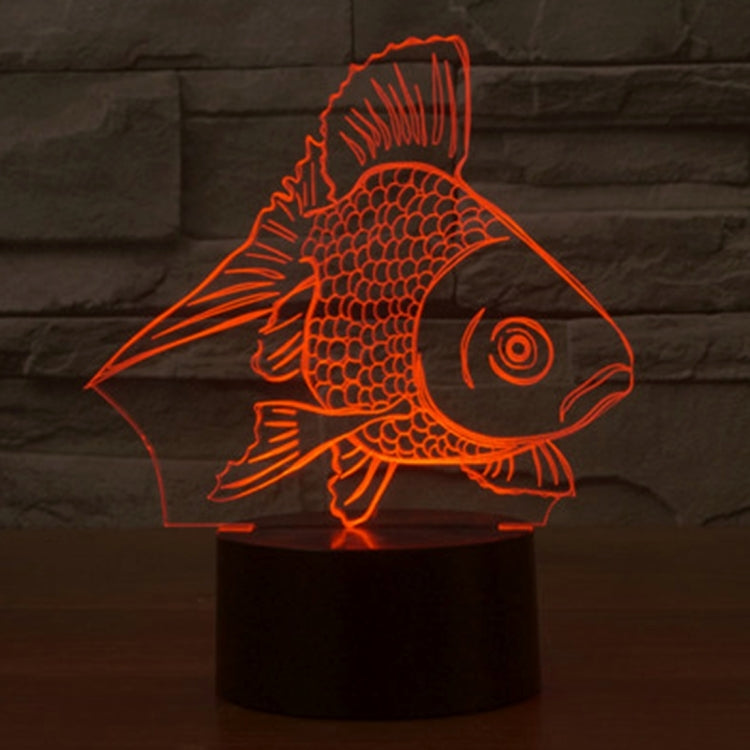 Goldfish Style 3D Touch Switch Control LED Light , 7 Color Discoloration Creative Visual Stereo Lamp Desk Lamp Night Light - Novelty Lighting by PMC TechLife | Online Shopping South Africa | PMC TechLife | Buy Now Pay Later Mobicred