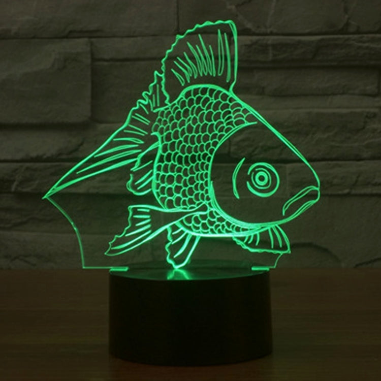 Goldfish Style 3D Touch Switch Control LED Light , 7 Color Discoloration Creative Visual Stereo Lamp Desk Lamp Night Light - Novelty Lighting by PMC TechLife | Online Shopping South Africa | PMC TechLife | Buy Now Pay Later Mobicred