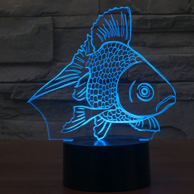 Goldfish Style 3D Touch Switch Control LED Light , 7 Color Discoloration Creative Visual Stereo Lamp Desk Lamp Night Light - Novelty Lighting by PMC TechLife | Online Shopping South Africa | PMC TechLife | Buy Now Pay Later Mobicred