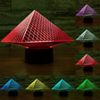 Pyramid Style 3D Touch Switch Control LED Light , 7 Colour Discoloration Creative Visual Stereo Lamp Desk Lamp Night Light - Novelty Lighting by PMC TechLife | Online Shopping South Africa | PMC TechLife | Buy Now Pay Later Mobicred