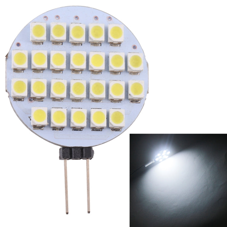 G4 24 LEDs SMD 3528 168LM 6000-6500K Stepless Dimming Energy Saving Light Pin Base Lamp Bulb, DC 12V(White Light) - free shipping - PMC TechLife - Order now!