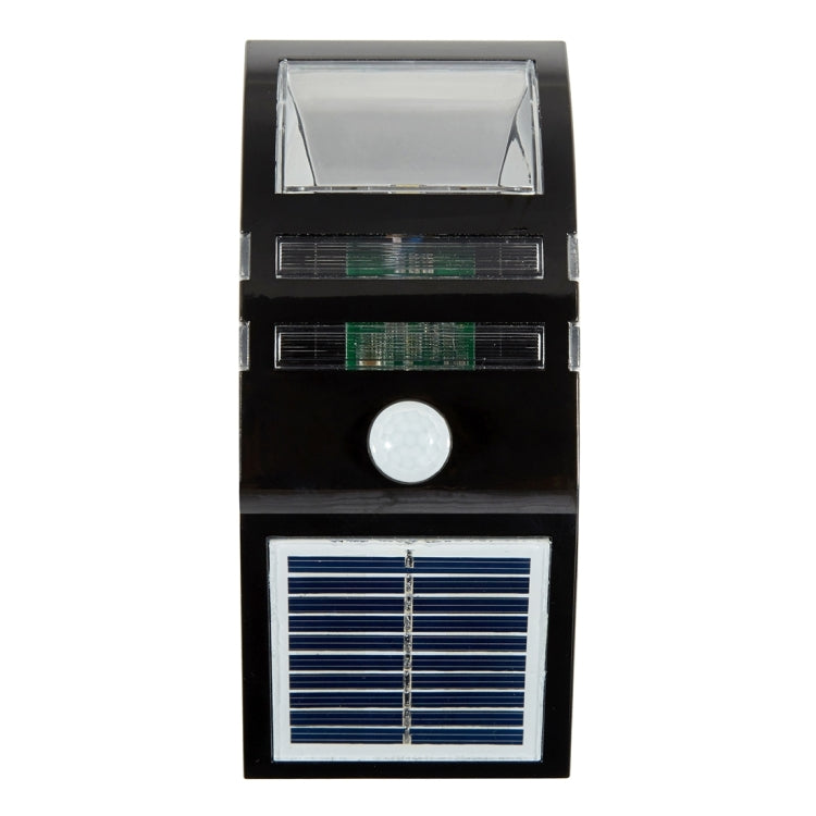 LAMPZOOE CL-102 0.2W White Light PIR Sensor Solar Light , 80 LM 6000-6500K Outdoor Wall Light with 5V 0.5W Solar Panel(Black) - Solar Lights by LAMPZ00E | Online Shopping South Africa | PMC Jewellery | Buy Now Pay Later Mobicred