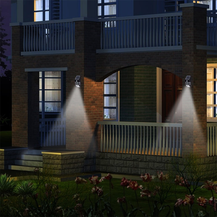 LAMPZOOE CL-102 0.2W White Light PIR Sensor Solar Light , 80 LM 6000-6500K Outdoor Wall Light with 5V 0.5W Solar Panel(Black) - Solar Lights by LAMPZ00E | Online Shopping South Africa | PMC Jewellery | Buy Now Pay Later Mobicred