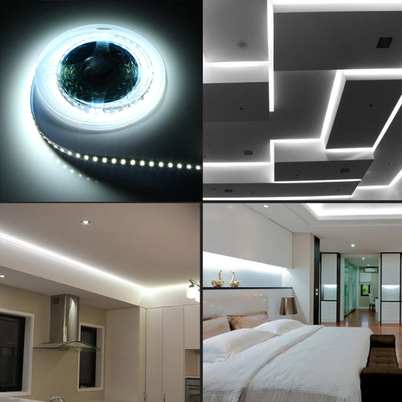 5m Bare Board 2835 SMD RGB LED Rope Light, 120LED/m, 12V 2A 100-240V (EU Plug)