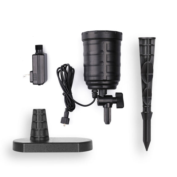 Blinblin CPF-LED 9W RGB IP65 Water-resistant ABS Shell Landscape Light, Lawn Lamp Floodlight with 12-keys Remote Control