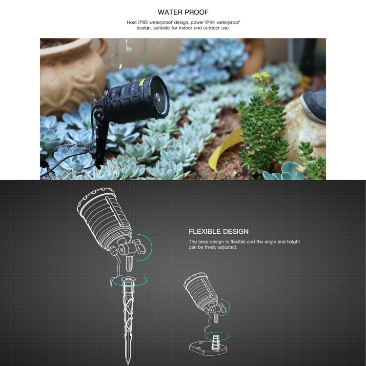 Blinblin CPF-LED 9W RGB IP65 Water-resistant ABS Shell Landscape Light, Lawn Lamp Floodlight with 12-keys Remote Control