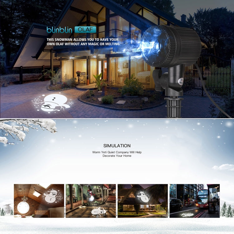 Blinblin CPS-L101 2W IP65 Water-resistant White Light ABS Shell Landscape Light, Single Pattern Outdoor Lawn Lamp