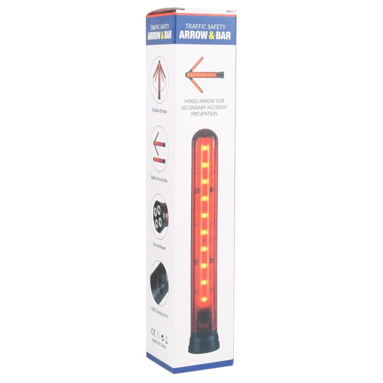 JT01 Rechargeable Traffic Safety Arrow Signal Light Warning Light Bar (Red Light) - Warning Lights by PMC TechLife | Online Shopping South Africa | PMC TechLife | Buy Now Pay Later Mobicred