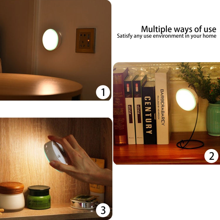 R10 USB Charging LED PIR Sensor Night Light , 4000K Emergency Light Cabinet Lamp, Sensor Distance: about 3m, DC 4.5V(Blue)
