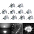 10 PCS 6W Recessed Stair Underground Lamp, SMD 2835 500-600LM 2800-3200K Deck Light Buried Lamps LED Floor Light Wall Spotlight, Cutout Size: 30x22mm(White Light) - Buried Lights by PMc TechLife | Online Shopping South Africa | PMc TechLife | Buy Now Pay Later Mobicred