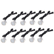 10 PCS 6W Recessed Stair Underground Lamp, SMD 2835 500-600LM 2800-3200K Deck Light Buried Lamps LED Floor Light Wall Spotlight, Cutout Size: 30x22mm(White Light)
