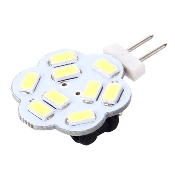 G4 9 LED SMD 5730 Flower Decorative Light for Indoor / Outdoor Decoration, DC/AC 12-24V, Side Pins (White Light)