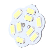 G4 9 LED SMD 5730 Flower Decorative Light for Indoor / Outdoor Decoration, DC/AC 12-24V, Back Pins(White Light)