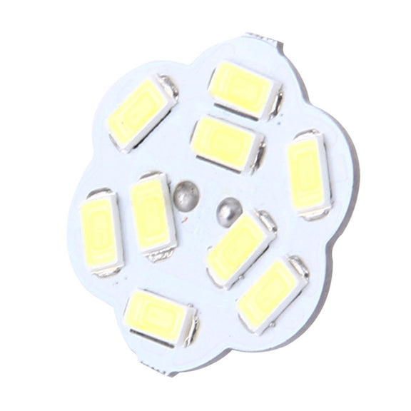 G4 9 LED SMD 5730 Flower Decorative Light for Indoor / Outdoor Decoration, DC/AC 12-24V, Back Pins(White Light)