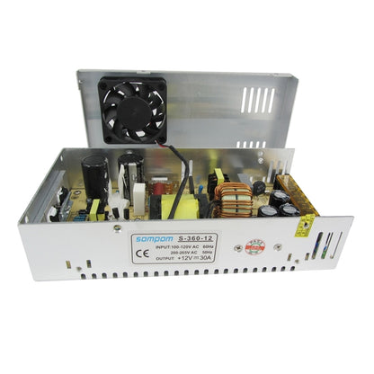 SOMPOM S-360-12 360W 12V 30A Iron Shell Driver LED Light Strip Lighting Monitor Power Supply - free shipping - PMC Jewellery - Order now!