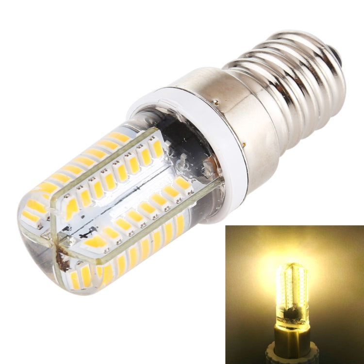 E14 SMD 3014 64 LEDs Dimmable LED Corn Light, AC 220V (Warm White) - LED Blubs & Tubes by PMc TechLife | Online Shopping South Africa | PMc TechLife | Buy Now Pay Later Mobicred