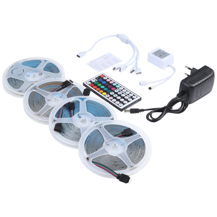 20m 1200 LEDs SMD 2835 IP65 Waterproof RGB Light Strip with 44-keys Remote Control, EU Plug - Epoxy Waterproof Light by PMC Jewellery | Online Shopping South Africa | PMC Jewellery | Buy Now Pay Later Mobicred