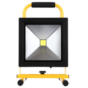 30W IP65 Water-resistant COB LED Rechargeable Flood Light, 2650LM 6000-6500K with Car Charger, AC 85-265V