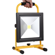 30W IP65 Water-resistant COB LED Rechargeable Flood Light, 2650LM 6000-6500K with Car Charger, AC 85-265V