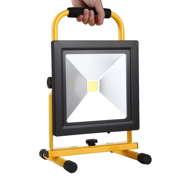 30W IP65 Water-resistant COB LED Rechargeable Flood Light, 2650LM 6000-6500K with Car Charger, AC 85-265V