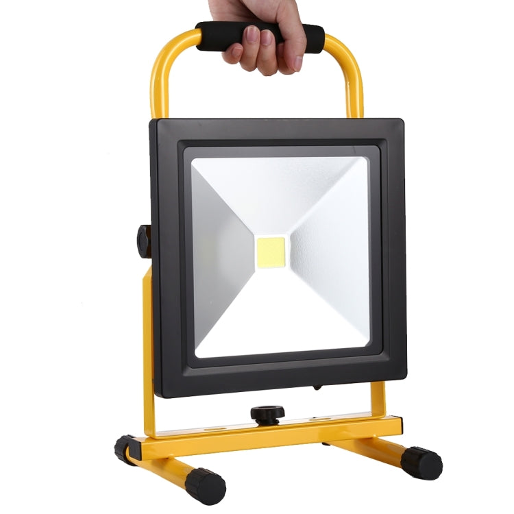 30W IP65 Water-resistant COB LED Rechargeable Flood Light, 2650LM 6000-6500K with Car Charger, AC 85-265V