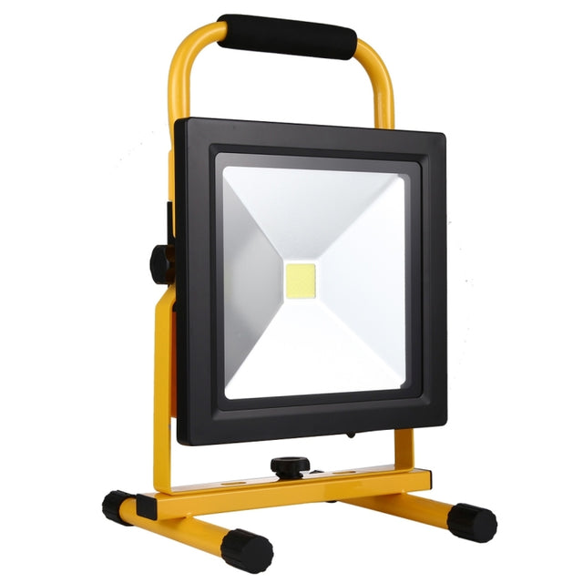 30W IP65 Water-resistant COB LED Rechargeable Flood Light, 2650LM 6000-6500K with Car Charger, AC 85-265V