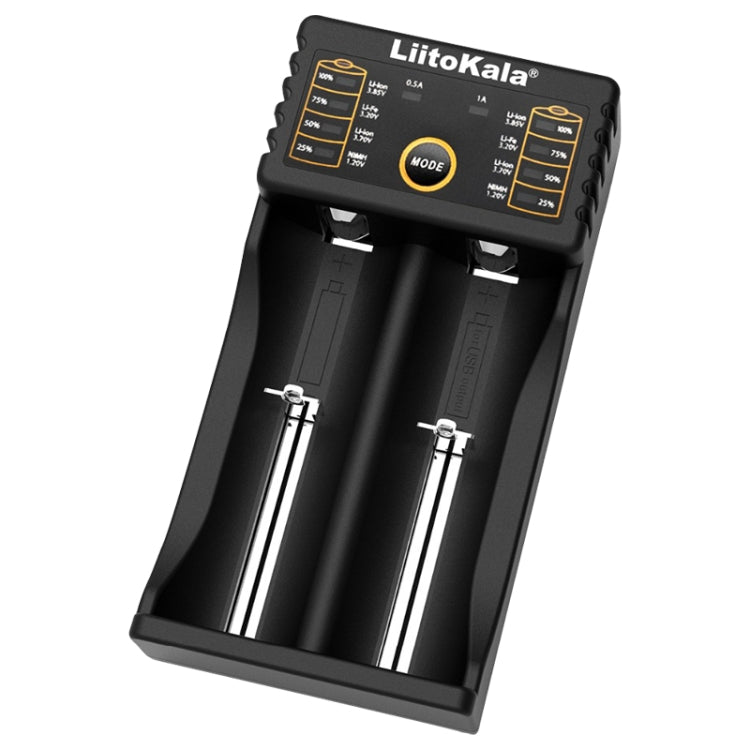 LiitoKala lii-202 USB Output Intelligent Battery Charger for Li-ion IMR 18650, 18490, 18350, 17670, 17500, 16340(RCR123), 14500, 10440 - Charger & Converter by PMC TechLife | Online Shopping South Africa | PMC TechLife | Buy Now Pay Later Mobicred