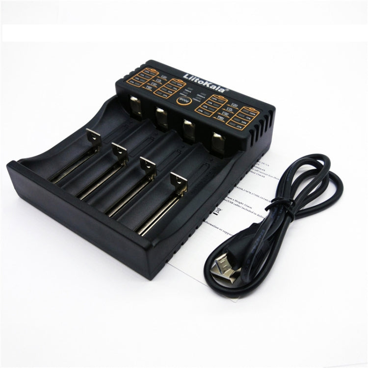 LiitoKala lii-402 4 In 1 Lithium Battery Charger for Li-ion IMR 18650, 18490, 18350, 17670, 17500, 16340(RCR123), 14500, 10440