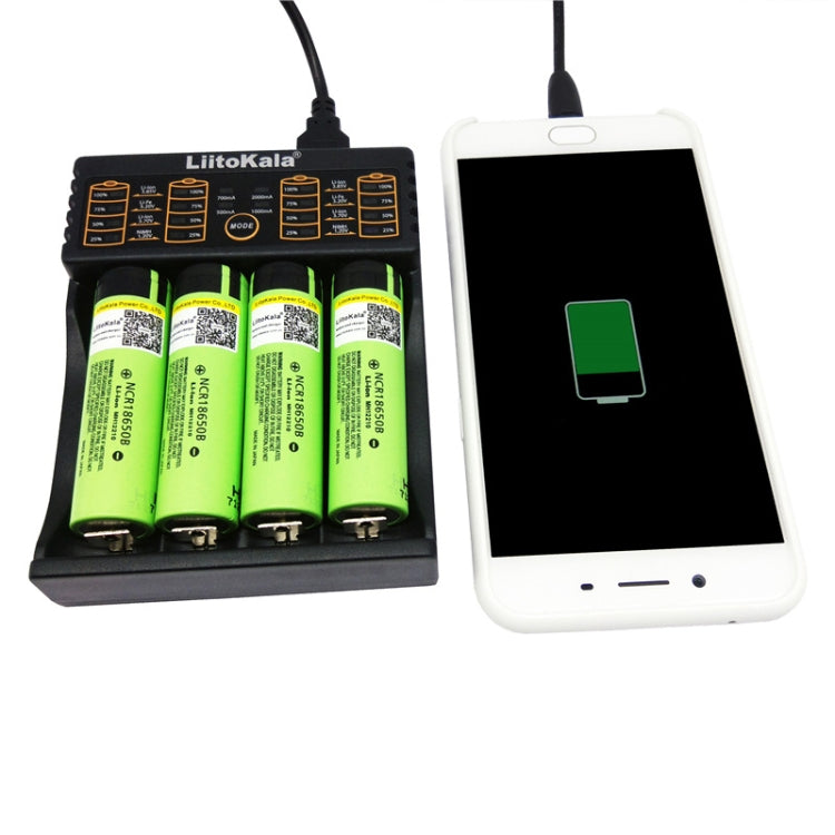 LiitoKala lii-402 4 In 1 Lithium Battery Charger for Li-ion IMR 18650, 18490, 18350, 17670, 17500, 16340(RCR123), 14500, 10440 - Charger & Converter by PMC TechLife | Online Shopping South Africa | PMC TechLife | Buy Now Pay Later Mobicred
