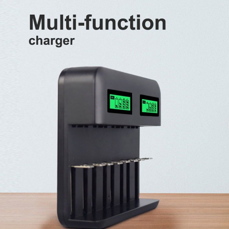 5V 2A USB 8 Slot Battery Charger for AA & AAA & C / D Battery, with LCD Display - Charger & Converter by PMC TechLife | Online Shopping South Africa | PMC TechLife
