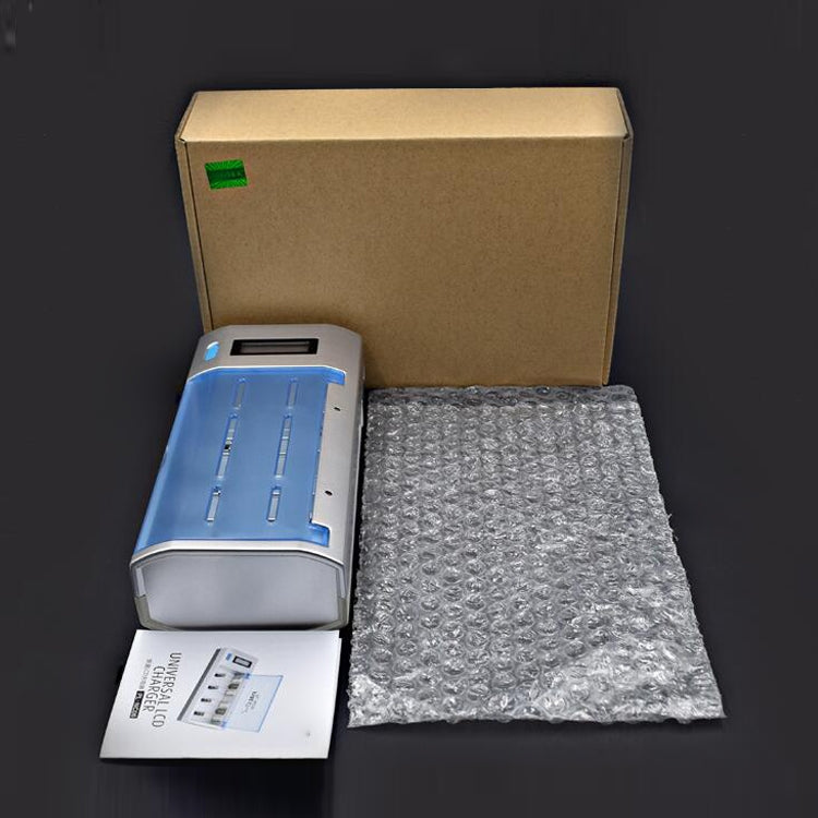 AC 100-240V 4 Slot Battery Charger for AA & AAA & C / D Size Battery, with LCD Display, EU Plug - Charger & Converter by PMC TechLife | Online Shopping South Africa | PMC TechLife