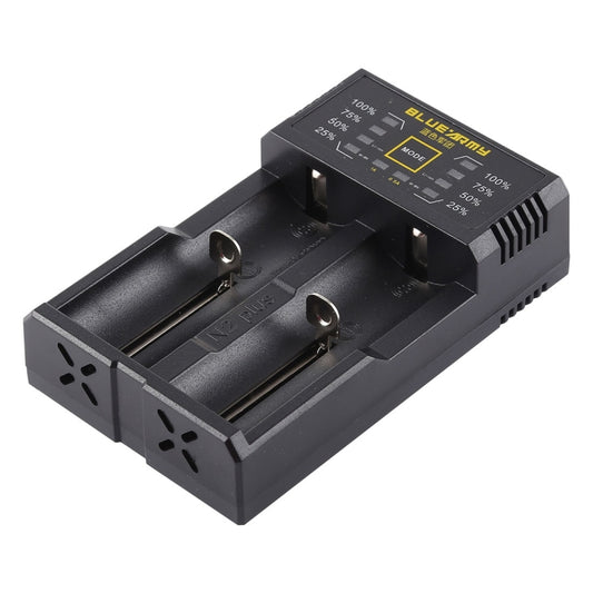 N2 PLUS Micro USB Smart Battery Charger with Indicator Light for 26650, 18650,18500, 14500, 16340(RCR123) IMR / Li-on Battery or AA, AAA, AAAA, C Ni-MH / Ni-Cd Battery - free shipping - PMC Jewellery - Order now!