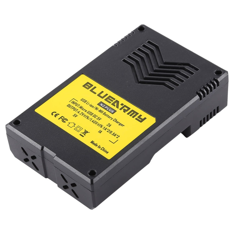 N2 PLUS Micro USB Smart Battery Charger with Indicator Light for 26650, 18650,18500, 14500, 16340(RCR123) IMR / Li-on Battery or AA, AAA, AAAA, C Ni-MH / Ni-Cd Battery - free shipping - PMC TechLife - Order now!