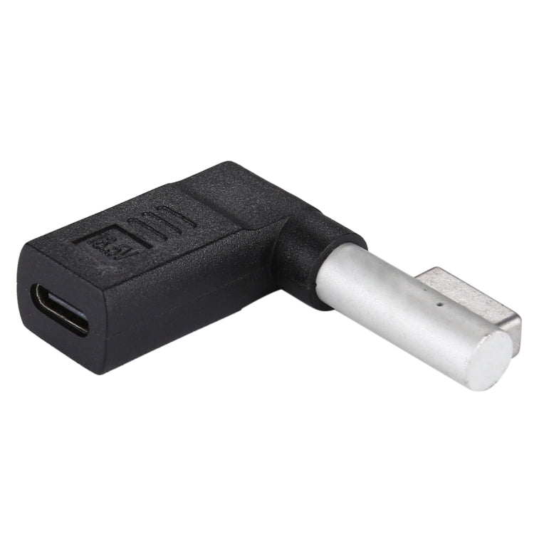 USB-C / Type-C Female to 5 Pin MagSafe 1 (L-Shaped) Male Charge Adapter (Black) - Cable & Adapter by PMC Jewellery | Online Shopping South Africa | PMC Jewellery | Buy Now Pay Later Mobicred