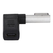 USB-C / Type-C Female to 5 Pin MagSafe 1 (L-Shaped) Male Charge Adapter (Black)