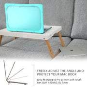 For MacBook Pro 13 inch 2022 & A2289 / A2251 / A2338 2020 PC + TPU Two Colors Laptop Protective Case(Mint Green)