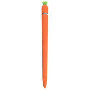 LOVE MEI For Apple Pencil 1 Carrot Shape Stylus Pen Silicone Protective Case Cover (Orange)