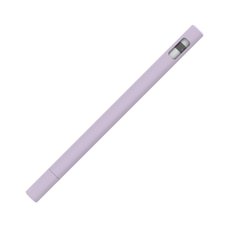 LOVE MEI For Apple Pencil 1 Triangle Shape Stylus Pen Silicone Protective Case Cover (Purple) - Pencil Accessories by LOVE MEI | Online Shopping South Africa | PMC TechLife