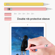 LOVE MEI For Apple Pencil 1 Triangle Shape Stylus Pen Silicone Protective Case Cover (Purple)