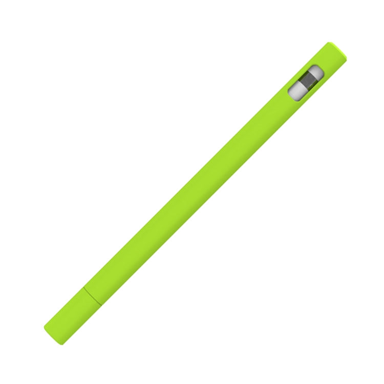 LOVE MEI For Apple Pencil 1 Triangle Shape Stylus Pen Silicone Protective Case Cover (Fluorescent Green) - Pencil Accessories by LOVE MEI | Online Shopping South Africa | PMC TechLife