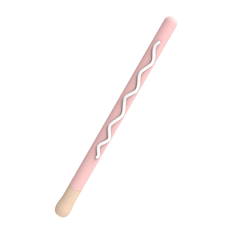 LOVE MEI For Apple Pencil 1 Stripe Design Stylus Pen Silicone Protective Case Cover(Pink) - free shipping - PMC TechLife - Order now!