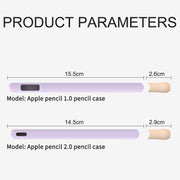 LOVE MEI For Apple Pencil 1 Stripe Design Stylus Pen Silicone Protective Case Cover(Green)