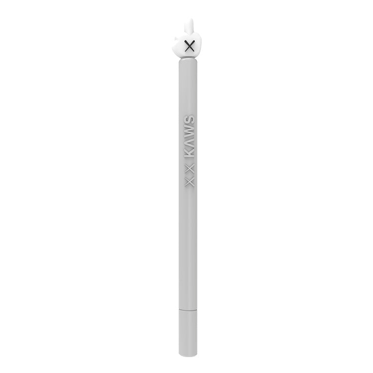 LOVE MEI For Apple Pencil 2 Middle Finger Shape Stylus Pen Silicone Protective Case Cover (Grey) - Pencil Accessories by LOVE MEI | Online Shopping South Africa | PMC TechLife | Buy Now Pay Later Mobicred
