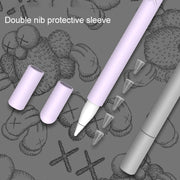 LOVE MEI For Apple Pencil 1 Middle Finger Shape Stylus Pen Silicone Protective Case Cover (Black)