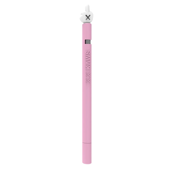 LOVE MEI For Apple Pencil 1 Middle Finger Shape Stylus Pen Silicone Protective Case Cover (Pink)