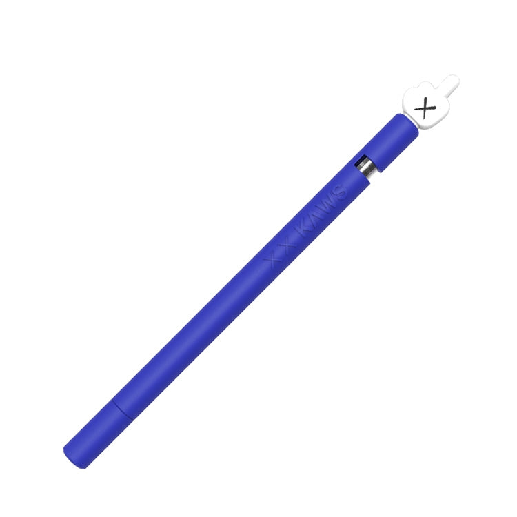 LOVE MEI For Apple Pencil 1 Middle Finger Shape Stylus Pen Silicone Protective Case Cover (Blue) - Pencil Accessories by LOVE MEI | Online Shopping South Africa | PMC TechLife | Buy Now Pay Later Mobicred