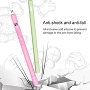 LOVE MEI For Apple Pencil 1 Middle Finger Shape Stylus Pen Silicone Protective Case Cover (Blue)