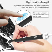 LOVE MEI For Apple Pencil 1 Middle Finger Shape Stylus Pen Silicone Protective Case Cover (Blue)
